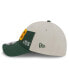 Фото #4 товара Головной убор New Era мужской кремовый, зеленый Green Bay Packers 2023 Сайдлайн Хисторик 39THIRTY Flex Hat
