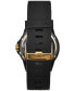 ფოტო #4 პროდუქტის Unisex Cumberland Black Silicone Strap Watch 44mm