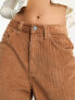 Фото #7 товара Cotton:On super baggy jeans in brown corduroy