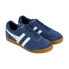 Фото #2 товара Gola Harrier Suede CMA192 Mens Blue Suede Lace Up Lifestyle Sneakers Shoes