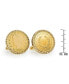 ფოტო #2 პროდუქტის Gold-Layered 1883 First-Year-Of-Issue Liberty Nickel Rope Bezel Coin Cuff Links