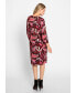 Women's 3/4 Sleeve Retro Print Dress