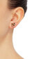 ფოტო #2 პროდუქტის Emerald (1/2 ct. t.w.) & Diamond Accent Stud Earrings in 14k Gold