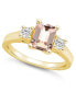 Фото #1 товара Кольцо Macy's Morganite and Diamond