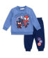 ფოტო #1 პროდუქტის Boys Spidey and His Amazing Friends Fleece Sweatshirt and Jogger Pants Outfit Set to (2T - 14-16)