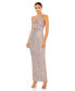 Фото #1 товара Women's Ieena Sequined Strapless Faux Bow Column Gown
