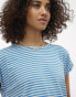 Фото #2 товара Vero Moda oversized stripe t-shirt in blue stripe