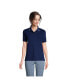 Фото #1 товара Women's Mesh Cotton Short Sleeve Polo Shirt