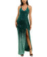 Фото #1 товара Juniors' Sequined X-Back Gown