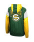 Men's Green, Gold Seattle Supersonics Hardwood Classics Highlight Reel Windbreaker Hoodie Half-Zip Jacket