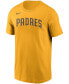 Фото #3 товара Men's Manny Machado Gold San Diego Padres Name Number T-shirt