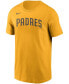 Men's Manny Machado Gold San Diego Padres Name Number T-shirt