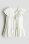 Фото #1 товара Flounce-trimmed Linen-blend Dress