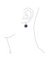 ფოტო #3 პროდუქტის Western Style Filigree Lever Back Gemstones Blue Lapis Lazuli Flat Round Circle Disc Dangle Drops Earrings For Women .925 Sterling Silver