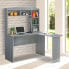 Фото #2 товара Modern L-Shaped Desk With Hutch