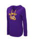 Фото #2 товара Women's Purple LSU Tigers My Lover Lightweight Hooded Long Sleeve T-shirt