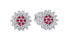 Charming silver earrings with zircons 436 001 00570 0400700