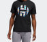 Фото #3 товара adidas BATW HRDN Logo 运动篮球短袖T恤 男款 黑色 / Футболка Adidas BATW HRDN Logo T DX6934