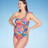 Фото #1 товара Asymmetric Tie Shoulder One Piece Maternity Swimsuit - Isabel Maternity by