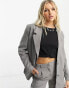 Фото #1 товара Noisy May oversized tailored dad blazer co-ord in grey