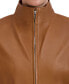 ფოტო #7 პროდუქტის Womens Leather Coat