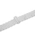 Cubic Zirconia Mesh Link Bracelet in Sterling Silver - фото #3