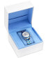 ფოტო #5 პროდუქტის Women's Elise Swiss Tri-Time Two-Tone Ion-Plated Stainless Steel Bracelet Watch 33mm
