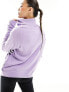 Threadbare Ski roll neck printed jumper in purple