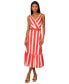 ფოტო #1 პროდუქტის Women's Striped Midi Dress