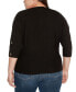 Plus Size Rivet-Trim Dolman-Sleeve Sweater