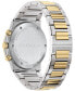 Salvatore Men's Swiss Chronograph Two-Tone Stainless Steel Bracelet Watch 41mm
