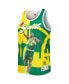 Men's Shawn Kemp Green, Gold Seattle SuperSonics Sublimated Player Tank Top