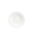 Amanda White Embossed Rim Soup Plates, Set of 4