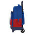 Школьный рюкзак с колесиками F.C. Barcelona Синий Тёмно Бордовый 33 X 45 X 22 cm