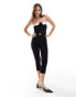 Фото #2 товара Bershka contrast tailored bandeau in black and white