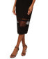 Women's Mesh-Panel Midi Dress