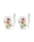 Фото #3 товара Butterfly Meadow Set of 2 Cocoa Mugs with Spoons