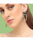 ფოტო #3 პროდუქტის Women's Pink Regal Drop Earrings