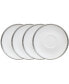 Rochelle Platinum Set of 4 Saucers, Service For 4