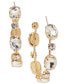 ფოტო #1 პროდუქტის Gold-Tone Large Crystal C-Hoop Earrings, 2.36", Created for Macy's