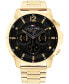 ფოტო #1 პროდუქტის Men's Gold-Tone Stainless Steel Bracelet Watch 50mm