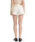 ფოტო #2 პროდუქტის High-Waisted Cotton Mom Shorts