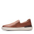 Фото #9 товара Clarks CourtLite Slip 26165489 Mens Brown Leather Lifestyle Sneakers Shoes