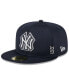 Фото #1 товара Men's Navy New York Yankees 2024 Clubhouse 59FIFTY Fitted Hat