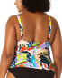 Фото #2 товара Anne Cole Retro Twist Front Underwire Tankini Women's 24W