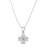 Silver necklace with cloverleaf AGS1141 / 47