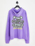 Фото #1 товара ASOS DESIGN extreme oversized hoodie in purple with graphic back print