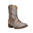 Фото #2 товара Roper Riley Glitter Leopard Snip Toe Cowboy Toddler Girls Brown Casual Boots 09