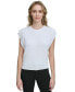 Фото #1 товара Women's Cotton Extended-Shoulder Sweater