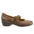 Softwalk Chatsworth S1755-312 Womens Brown Narrow Mary Jane Flats Shoes 6.5